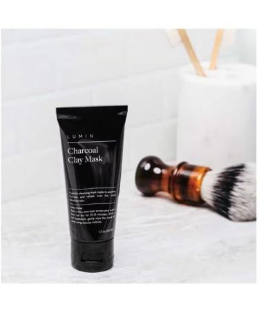 Lumin Skin Charcoal Purifying Black Clay Face Mask for Men 50 ml - Buy Online on GoSupps.com