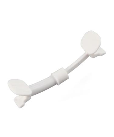 SMILE CORRECTOR FACIAL MUSCLE EXERCISER FACE LIFT LIP SHAPE BEAUTY TOOLS SUITABLE FOR OFFICE WORKERS FLIGHT ATTENDANT HEALTHY PLASTIC MATERIAL WHITE 1.8CM 10G
