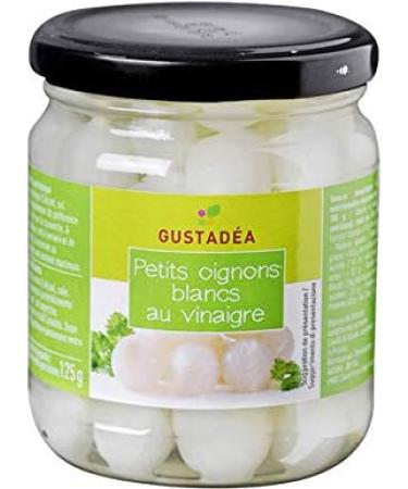 Small white onions in vinegar Gustad a - 125g - Buy Online on GoSupps.com