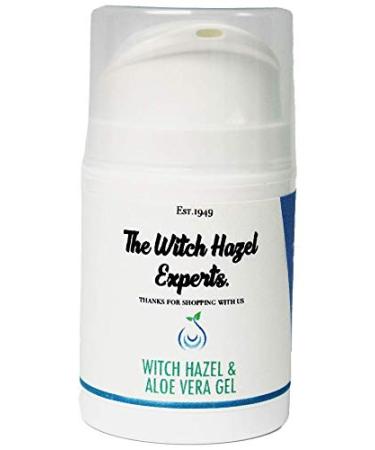 The Witch Hazel Experts | Witch Hazel & Aloe Vera Gel For Dry Skin Sunburn Rashes & Cooling Irritated skin 50ml