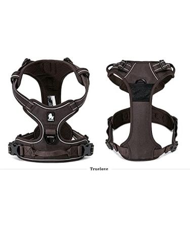 Shop Winhyepet Truelove No-Pull Reflective Dog Harness & Adjustable Pet Dishes - TLH5651 L Brown for Small to Large Dogs - Buy Online on GoSupps.com