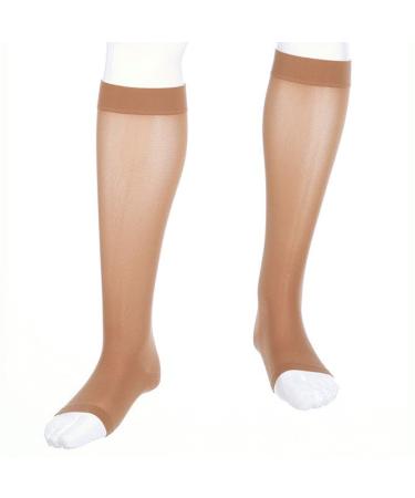 medi assure 20-30 mmHg Calf High Compression Stockings Open Toe