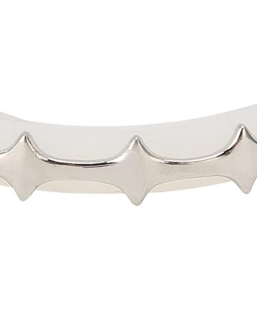 Irregular Hip Hop False Tooth Set Halloween Festival Hip Hop Tooth Decoration Accessory (Silver Color) - Buy Online on GoSupps.com