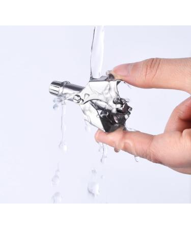 ASEANAO Premium Manual Nose Hair Trimmer - Waterproof Painless Stainless Steel Nose Clippers for Men & Women 6 Teeth V Blade Battery-Free with Travel Box & Clean Brush - Buy Online on GoSupps.com