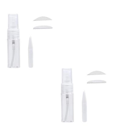Housoutil 2 Packs Spray Bottles Double Sides Tape Women Double Eyelid Sticker Refill Travel Adhesive Tape