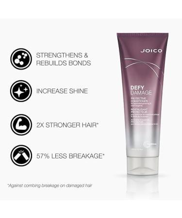 Joico Defy Damage Gift Set Protective Shampoo Conditioner Protective Mask Treatment for Dry Damaged Deep Conditioning Hydrating Heat Protectant with Joico Cosmetic Bag - Buy Online on GoSupps.com