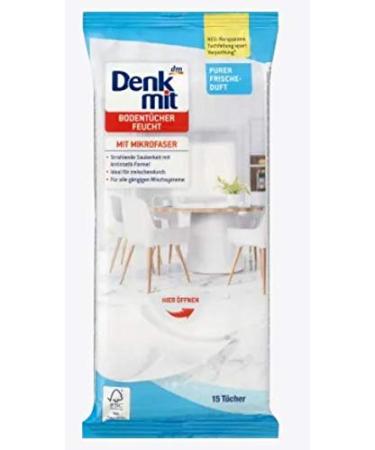 Moist floor cloths pure freshness with microfibre for quick and convenient cleaning of dirty floors 15 cloths