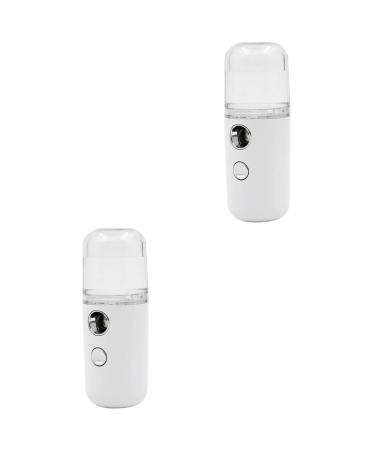 Beavorty 2pi ces Mini Humidificateur Portable Spray Hydratant Nano Brume Pour Peau Dispositif De R hydratation Pratique Et l gant 10cmX4cmx2pcs Blancx2pcs