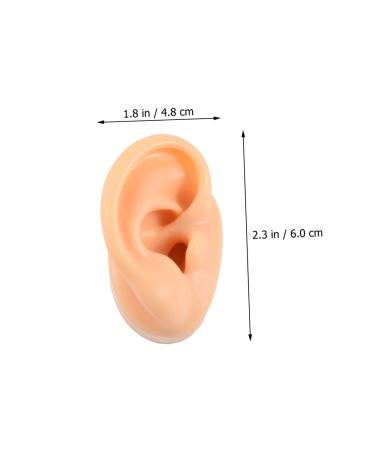 Healeved 4 Pcs Silicone Ear Model Ornament Earrings - Teaching Supplies Anatomy Model - Fake Ear Piercing & Massage Tool - Buy Online on GoSupps.com