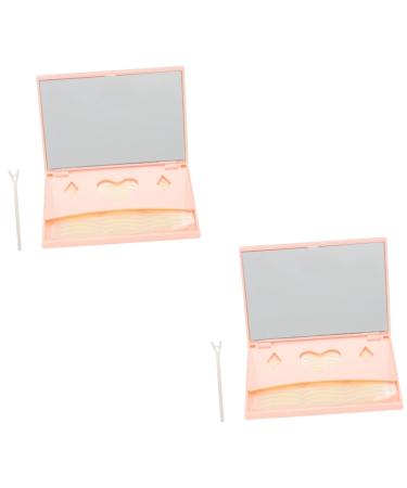 FRCOLOR 480 Pairs Double Eyelid Sticker Eye Makeup Breathable Eyelid Tape Waterproof Eyelid Tape Glue Tape Invisible Eyelid Sticker Double Eyelid Tape Boxed Adhesive Tape Eye Stickers 1 Count (Pack of 1) Pinkx2pcs