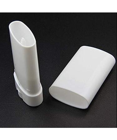 10pcs 15ml White Deodorant & Lip Balm Containers | Empty Oval Plastic Tubes - International Shipping Available - Buy Online on GoSupps.com