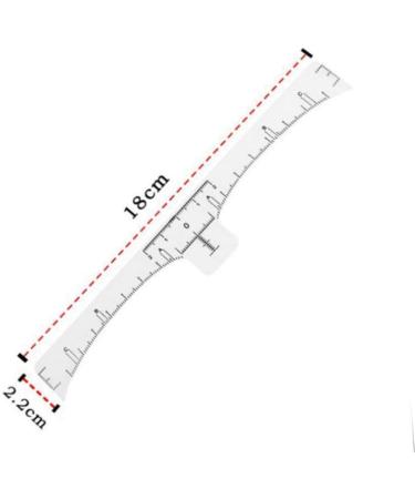 Angoily 100pcs Disposable Eyebrow Ruler Disposable Gauge Makeup Eyebrow Stencil Eyebrow Measure Mini Caliper - Buy Online on GoSupps.com