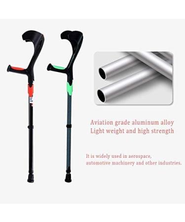 Canes Forearm Crutches 1 Pair (2 Units) - Lightweight Arm Cuff Crutch - Adjustable Ergonomic Heavy Duty for Standard and Tall Adults - Comfortable Gray (Color : Black) Prosperous Orange - Buy Online on GoSupps.com