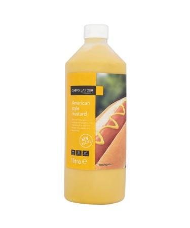 CHEFS & CO Chef's Larder American Style Mustard Pack of 6 x 1L Bottles