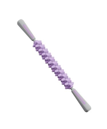 Lembeauty massage tab muscle massage tab muscle roller massager for relaxation back thighs neck comfortable manual massage device noise for yoga travel fitness studio purple