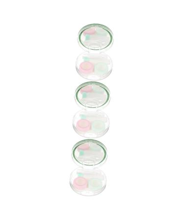 JECOMPRIS 3 sentences contact lens foil mirror film Local storage case Small case for lenses for contact lenses lentil holder decorative box form plastic