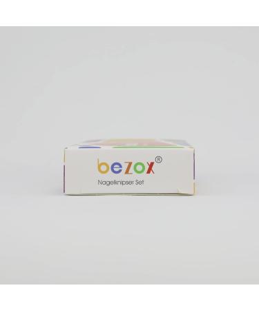 Bezox Nail Clipper Set for Fingernails & Toenails - 2-Piece Golden Nail Scissors & Curved Tongs Kit | Perfect for All Nail Shapes - Buy Online on GoSupps.com