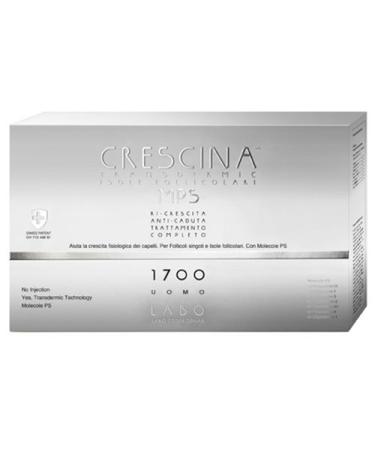 Labo Crescina Transfermic MPS island complete treatment for growth and anti-hair failure 1700 hair care for men 10 + 10 ampoules