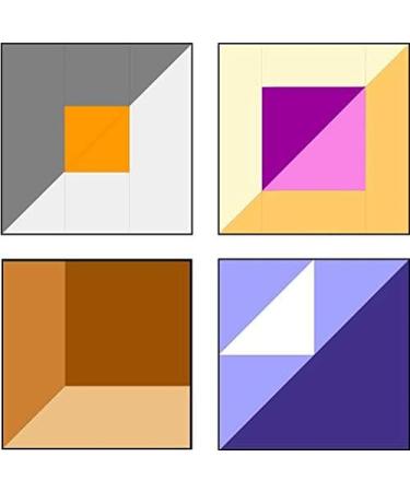 Bloc Loc Half Square Triangle 6-1/2 Quilting Ruler with Grid Lines - Multiple Sizes - Buy Online on GoSupps.com