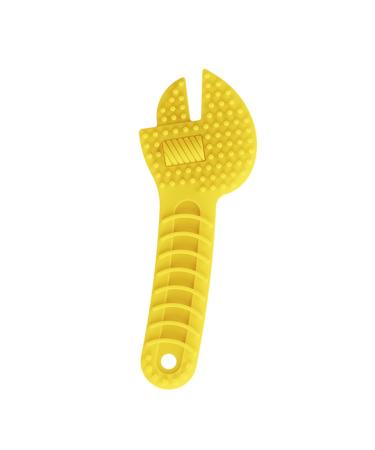 Bite Ring for Babies - 4 Silicone Teething Toys with Toothbrush | BPA Free Baby Bite Rings for Toddlers | Easy Handle Design - Buy Online on GoSupps.com