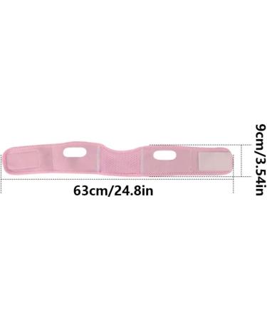 Double Chin Reducer V Line Facial Mask Face Lifting Tape Soft Chin Strap for Women Restore Skin Elasticity Pink Face Lifting Tape - Buy Online on GoSupps.com