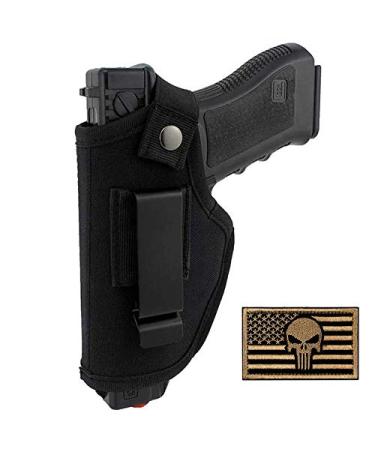 ACEXIER Hunting Concealed Belt Holster Tactical Pistol Bags Waistband IWB OWB Gun Holster fits Subcompact to Large Handguns for Right&Left Hand Draw(Include One Tactical Velcro Patch)