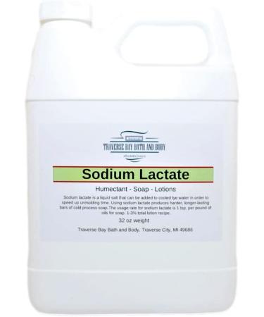 Sodium Lactate 32 Oz 60% USP Natural Preservative | Safety Sealed Container | Made in the USA - Buy Online on GoSupps.com