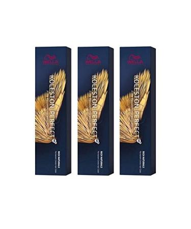 Wella 3 pack Koleston Perfect Me+ KP RICH NATURALS 8/2 light blonde matt