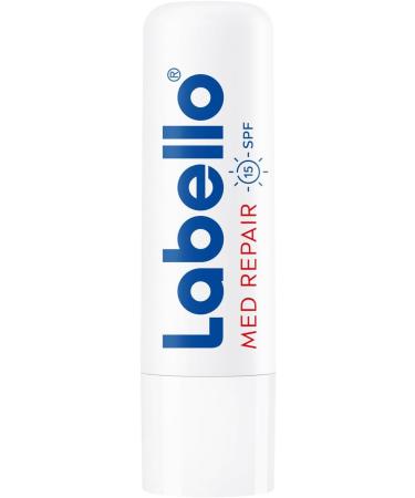 Labello Med Repair Baume l vres sans huile min rale SPF 15 et vitamine E pour l vres gerc es baume l vres au beurre de karit et huiles naturelles (4 8 g) Stift Baume l vres Repair - Buy Online on GoSupps.com