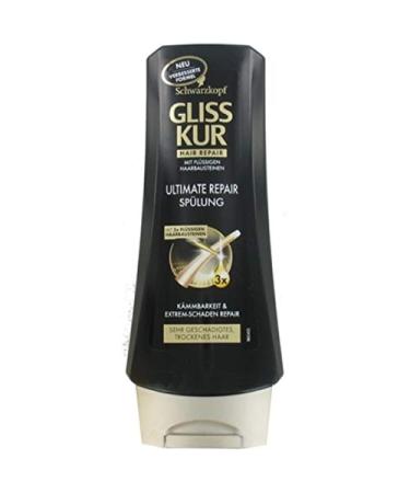 Gliss Kur Pack of 6 Gliss Kur Ultimate Repair conditioners for dry damaged hair - 200 ml
