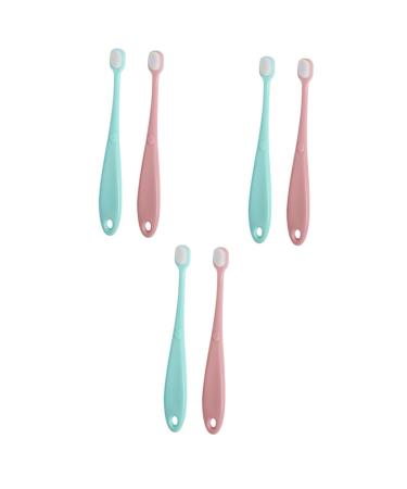 Frcolor 6 STK toothbrush todothbrush childrens toothbrush tooth plaster set for children tooth hygiene tooth cleaning brush baby tooth cleaners slipping newborn pp