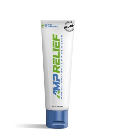 Cream - 4oz - All Natural Topical Pain Cream with Arnica Boswellia Eucalyptus and Menthol 4 Ounce