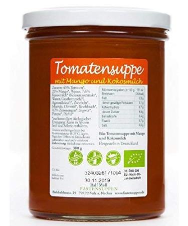 Ralf Moll Organic Fasting Soups - 6x380ml | Tomato Carrot & Sweet Potato | Effective Weight Loss with Interval Fasting - Buy Online on GoSupps.com