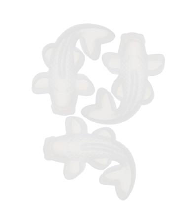 NUOBESTY Silicone Stamps 12 Pcs Carp Silicone Mold Suite 3D Silica Gel White Non Stick Flower Stickers Whitex4pcs 2X4X5.8CMx4pcs