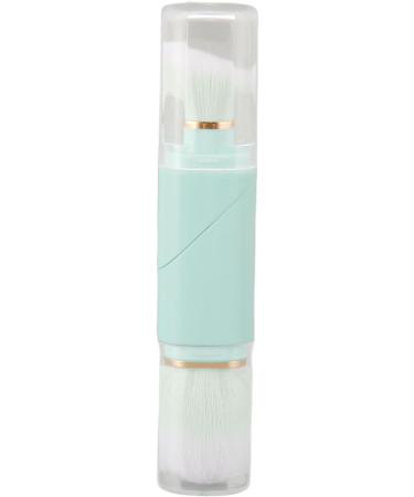 Portable Makeup Brush Ergonomic Strong Grip Odorless Retractable Powder Brush with Two Heads Anti-deformation for Home Use (Blue) - Buy Online on GoSupps.com