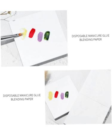 Ssguopte Nail Color Paper Palettes Waterproof Disposable Glue Paper Manicure Polish Mixing Tray - Buy Online on GoSupps.com