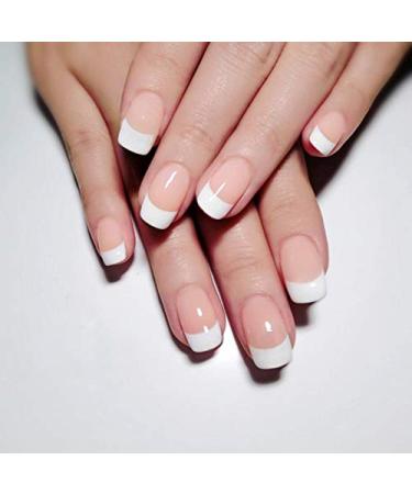 MWoot 500 Pcs Crescent Shape French False Nail Tips - Short Acrylic Fake Nails for DIY Nail Studios | 10 Sizes Available - Buy Online on GoSupps.com