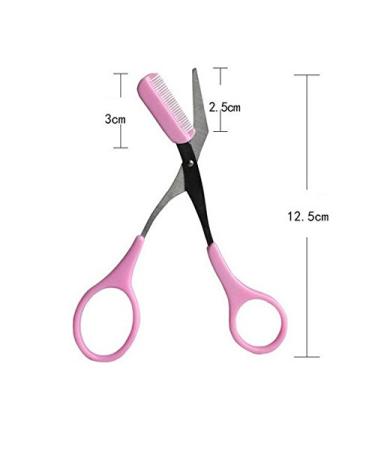 WOIWO Eyebrow Grooming Beauty Tools Set - Scissors Trimmer & Hair Remover with Free Comb - Buy Online on GoSupps.com