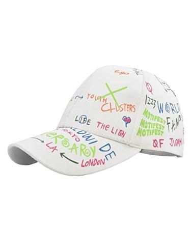 Men Women Trucker Hats Baseball Cap Summer Outdoor Sport Adjustable Breathable Sun Caps Shade Peaked Hat A-white One Size