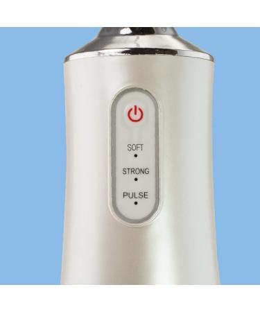 Portable Dental Water Flosser - Cordless Oral Irrigator | FineLife Products | Rechargeable Teeth Cleaner with 3 Modes - Silver - Buy Online on GoSupps.com