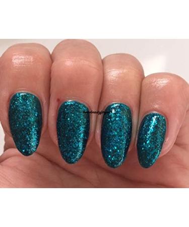 Bluesky Nail Gel Polish GREEN KEEPER Green Glitter Turquoise Glitter UV LED Soak Off (Requires curing under UV/LED Lamp) - Buy Online on GoSupps.com