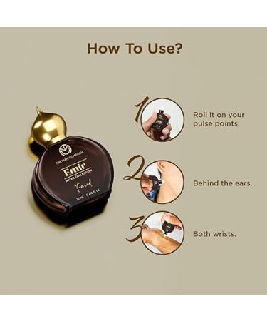 100% Alcohol-Free Attar Perfume for Men Farid Emir Collection | Premium Long Lasting Fragrance | 35% Highly Concentrated Perfume Oil - Buy Online on GoSupps.com