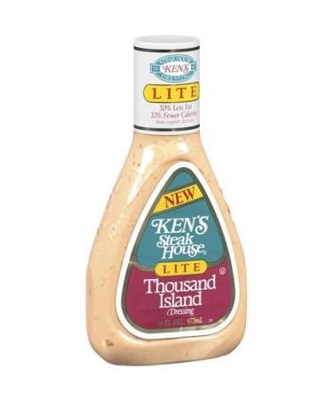 Ken's Steak House Lite Thousand Islands Dressing 16oz Bottle