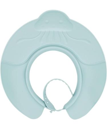 Adjustable Silicone Baby Shower Cap for Infants to Kids (6mo-12yrs) - Haze Blue Jellyfish Design - Buy Online on GoSupps.com