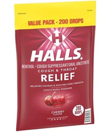 Buy Tulipani Halls Cherry Cough Drops (200-ct) Soothing Relief for Cough & Throat | International Shipping Available - Buy Online on GoSupps.com