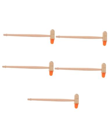 Minkissy 5 pieces massage hammer backhammer back massage tool hammer for muscle massage tab for body full body massage gear body hammer muscle massager fitness wooden hand back slans 5 x different colors 31.00x8.00cmx5pcs