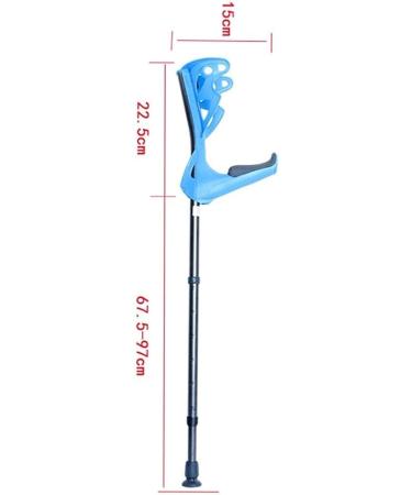 Height Adjustable Elbow Walking Crutches Lightweight and Easy to Carry Aluminum Alloy Forearm Crutch Open Cuff Crutches for Men/Women with Comfortable Grip - Buy Online on GoSupps.com