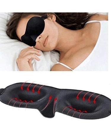 3 Pack Sleep Mask Set for Men and Women | Silk Cover | Blackout Eye Masks | Contoured for Side Sleepers | Cooling 3D Design | His and Hers Cotton Shades | Night Time Blindfolds - Buy Online on GoSupps.com