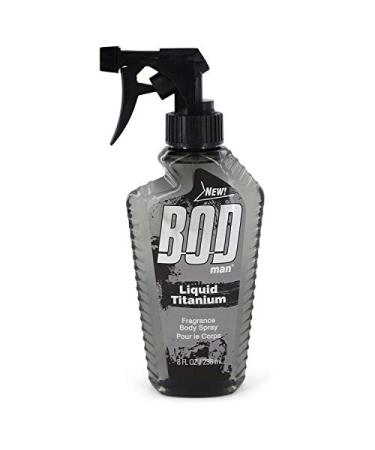Bod Man Liquid Titanium by Parfums De Coeur Fragrance Body Spray 8 oz Men