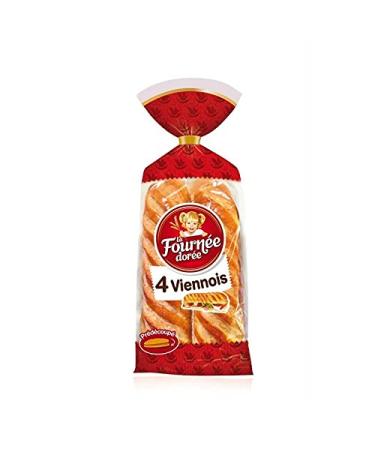 La Fournée Dorée 4 Pre-cut Viennese pastries 340g (pack of 4)